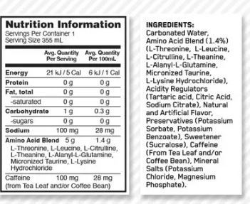 AMINO ENERGY + ELECTROLYTES 250 ML - OPTIMUM NUTRITION