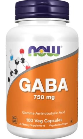 GABA 750MG 90 CPS - NOW